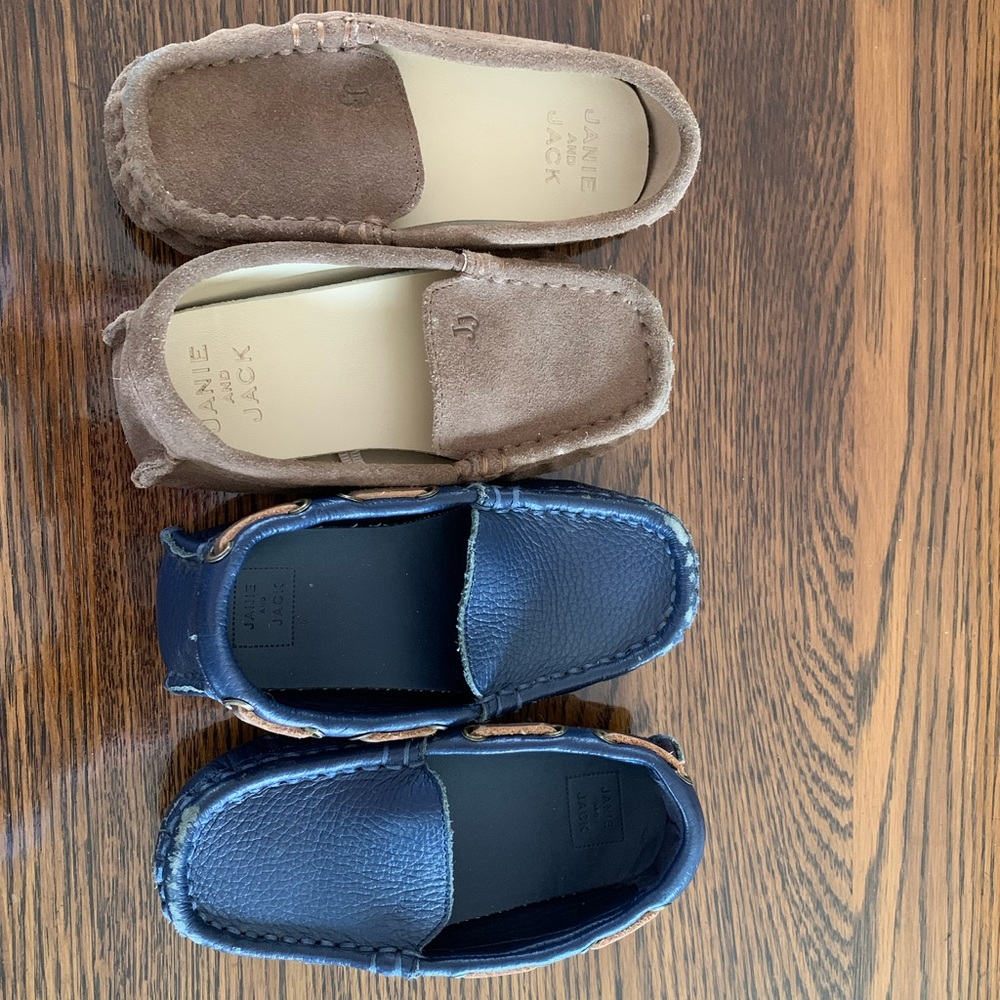 2 pair of loafers